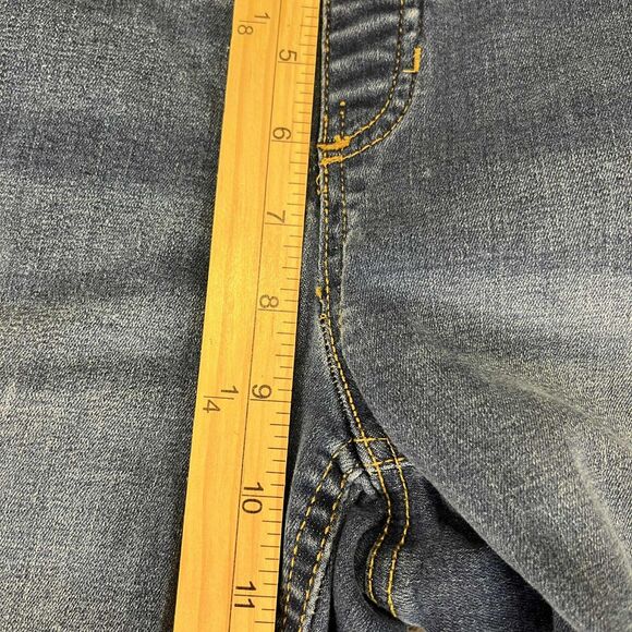 Denim & Co Womens Size 8 Blue Straight Leg Stretch Jeans Mid Rise Pocket Trim - Picture 8 of 8